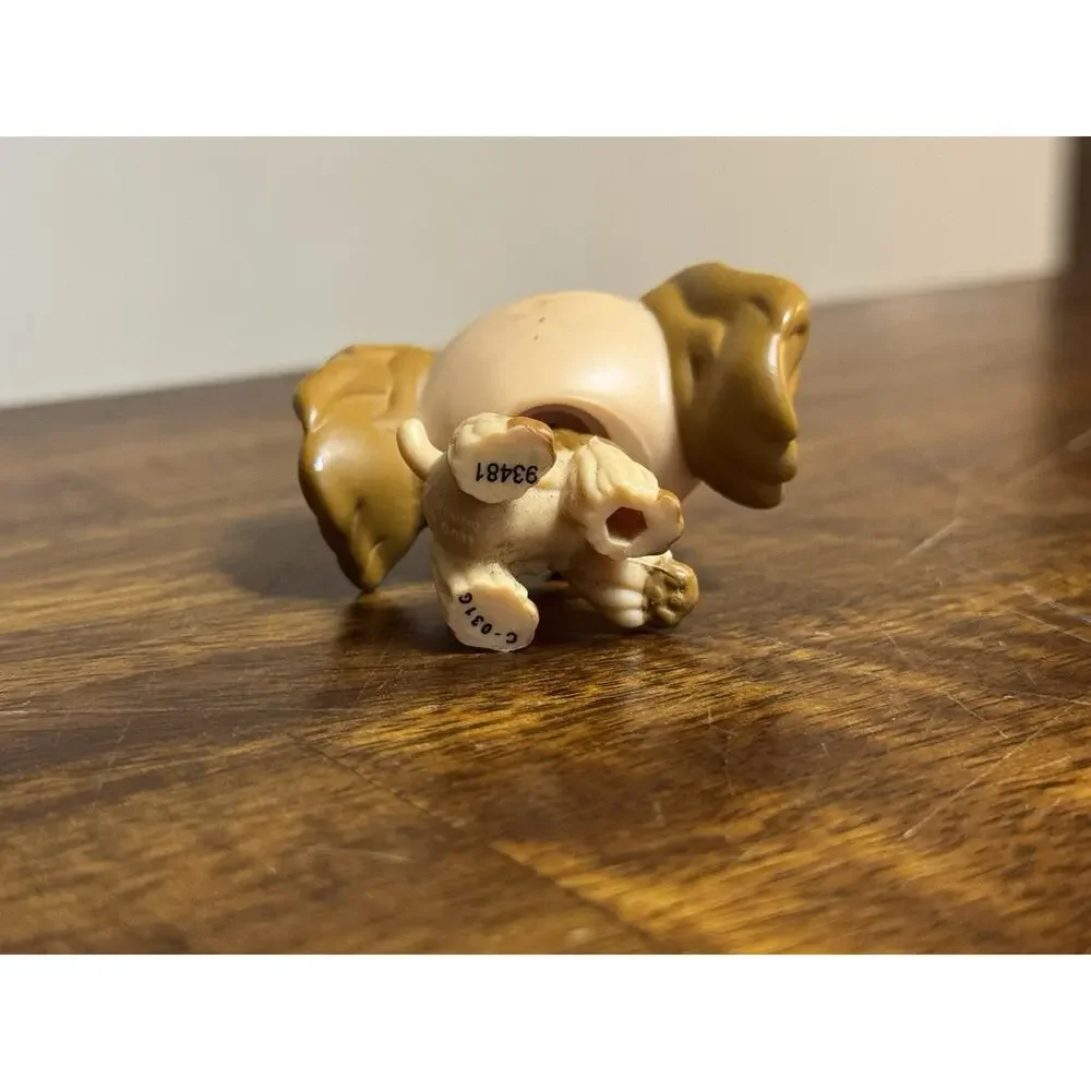 Littlest Pet Shop Cocker Spaniel Dog #1318 Hasbro LPS 2006 Brown Tan Blue Eyes